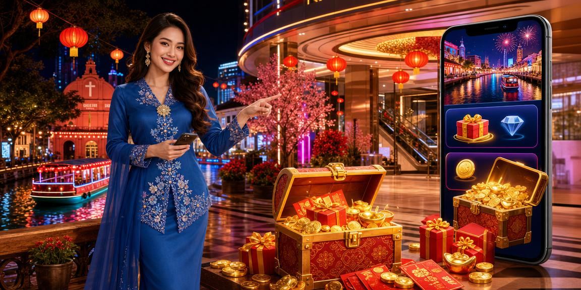 Pengguna kasino mudah alih berbaju kurung di Melaka